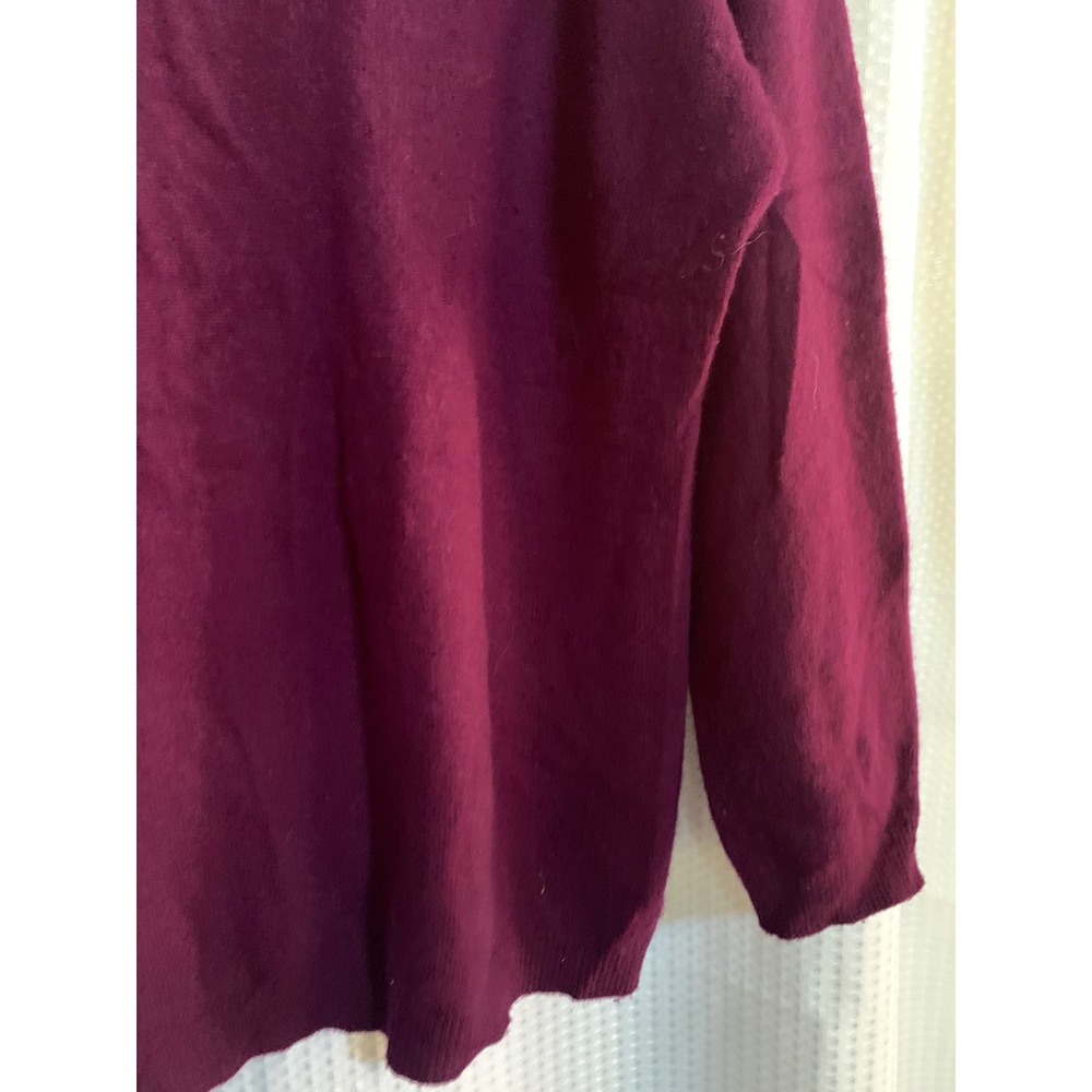 Charter Club Cashmere Sweater Womens 2X Purple V-Neck Long Sleeve Luxury Knit - Picture 5 of 7